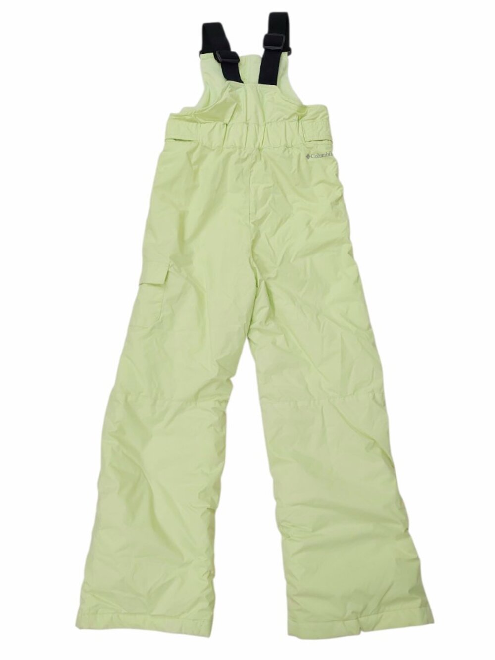 Columbia Kids Medium 10-12 Lime Green Snow Bib Pants Insulated Ski Snowboarding - Picture 5 of 11